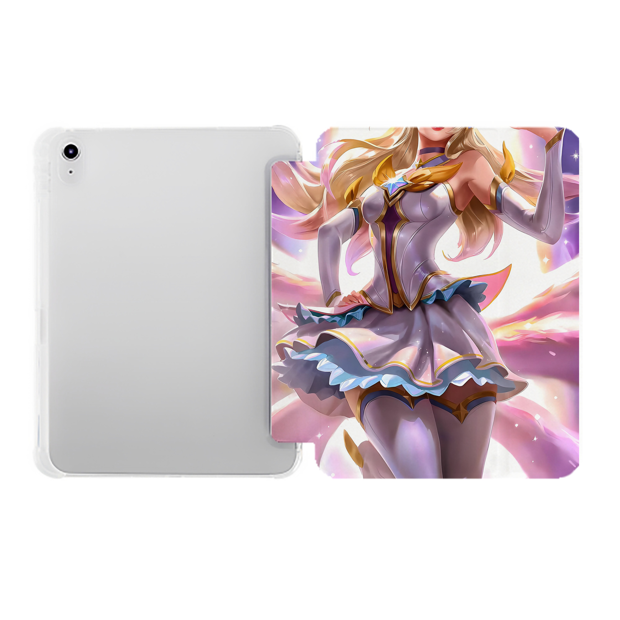 （画像用） リーグ・オブ・レジェンド League of Legends LOL IPad ケース ペン収納付き 三つ折りスタンド PUレザー×シリコン 対応機種9.5/10.5/10.9インチ